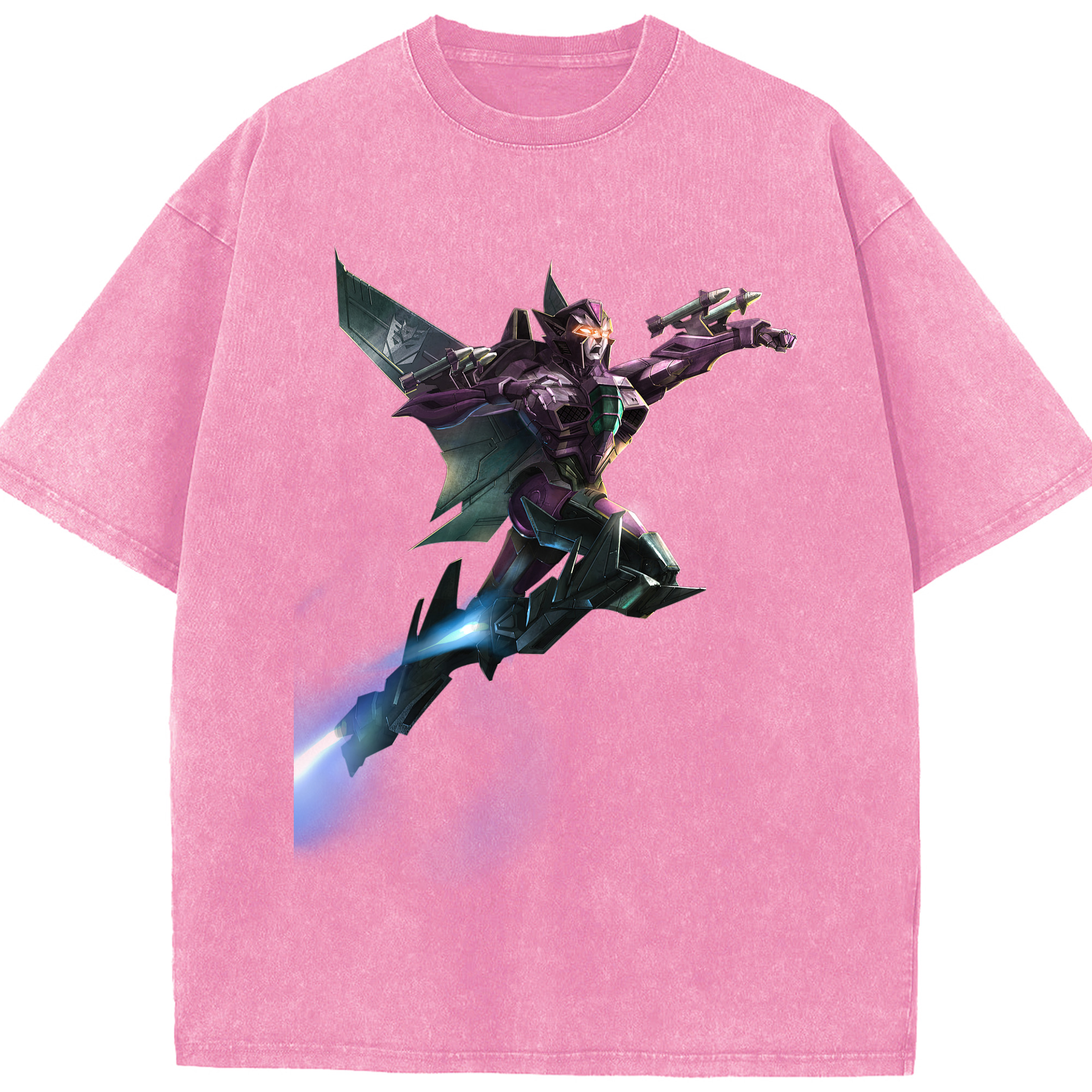 （画像用）  綿100% ヴィンテージ風 半袖Tシャツ（フロントプリント）